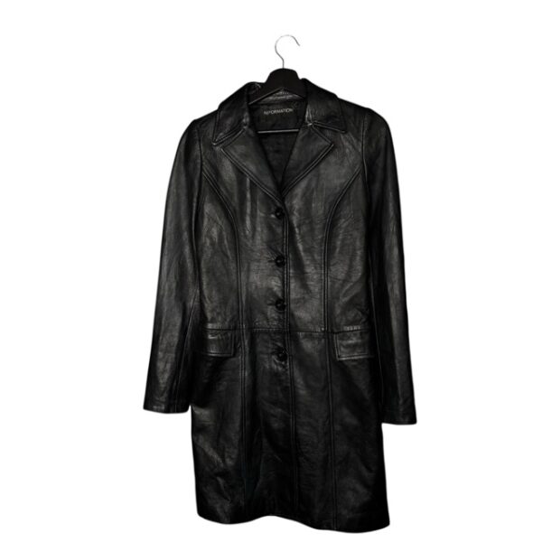 Leather Coat Talla Small