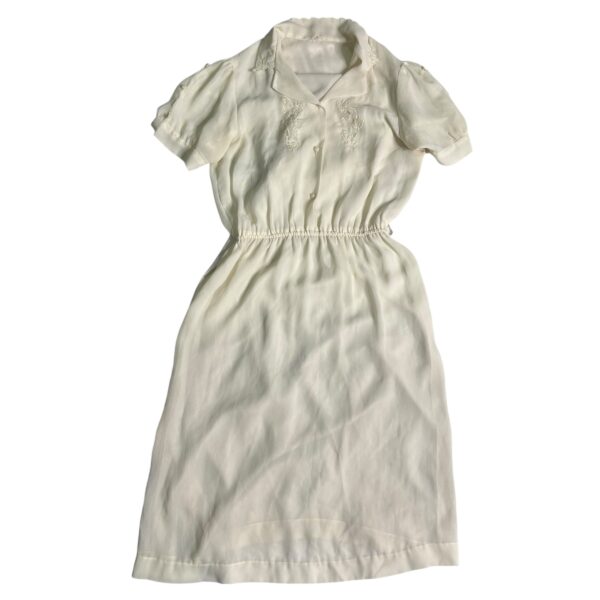 White Vintage Dress Talla Medium/Large