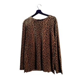 Playera Leopard Terciopelo Talla L