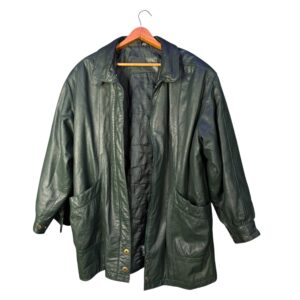 Leather Green Jacket Talla Large