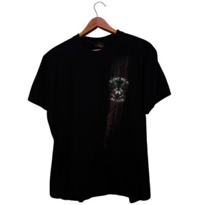 VINTAGE/BIKER STYLE: Playera Hot Leathers "Lone Wolf" (Jumbo Back Print)